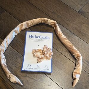 Satin Curling Headband in Gold